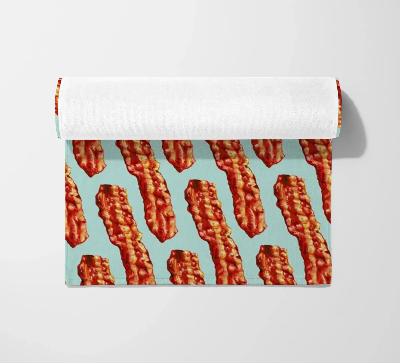 Bacon Pattern strandhanddoek van Kelly Gilleran