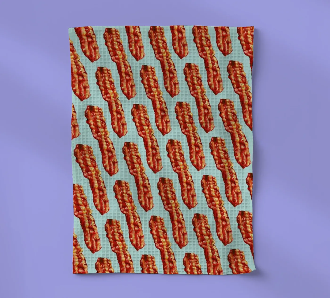 Bacon Pattern tea towel by Kelly Gilleran