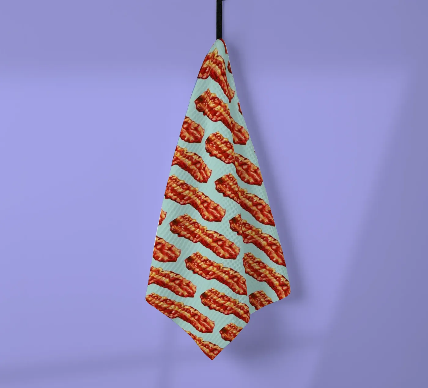 Bacon Pattern canovaccio da cucina da Kelly Gilleran