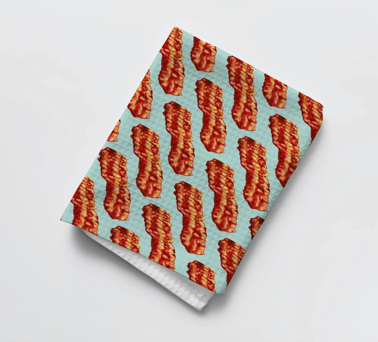 Bacon Pattern Geschirrtuch von Kelly Gilleran