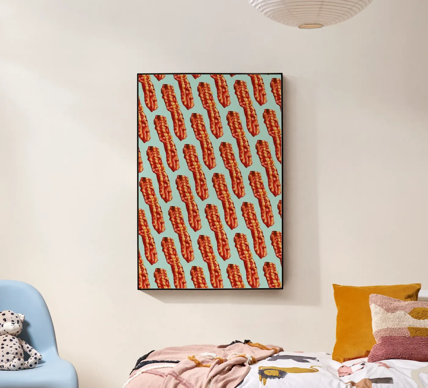 Bacon Pattern acryl van Kelly Gilleran