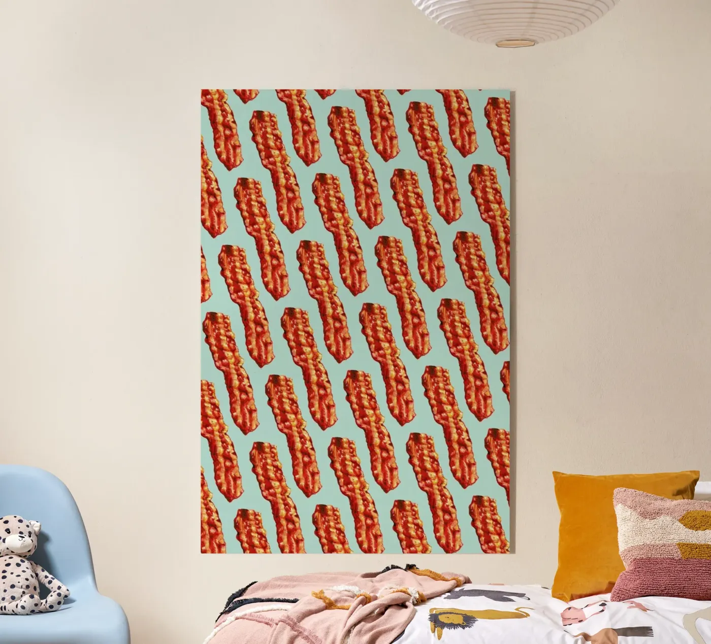 Bacon Pattern acryl van Kelly Gilleran