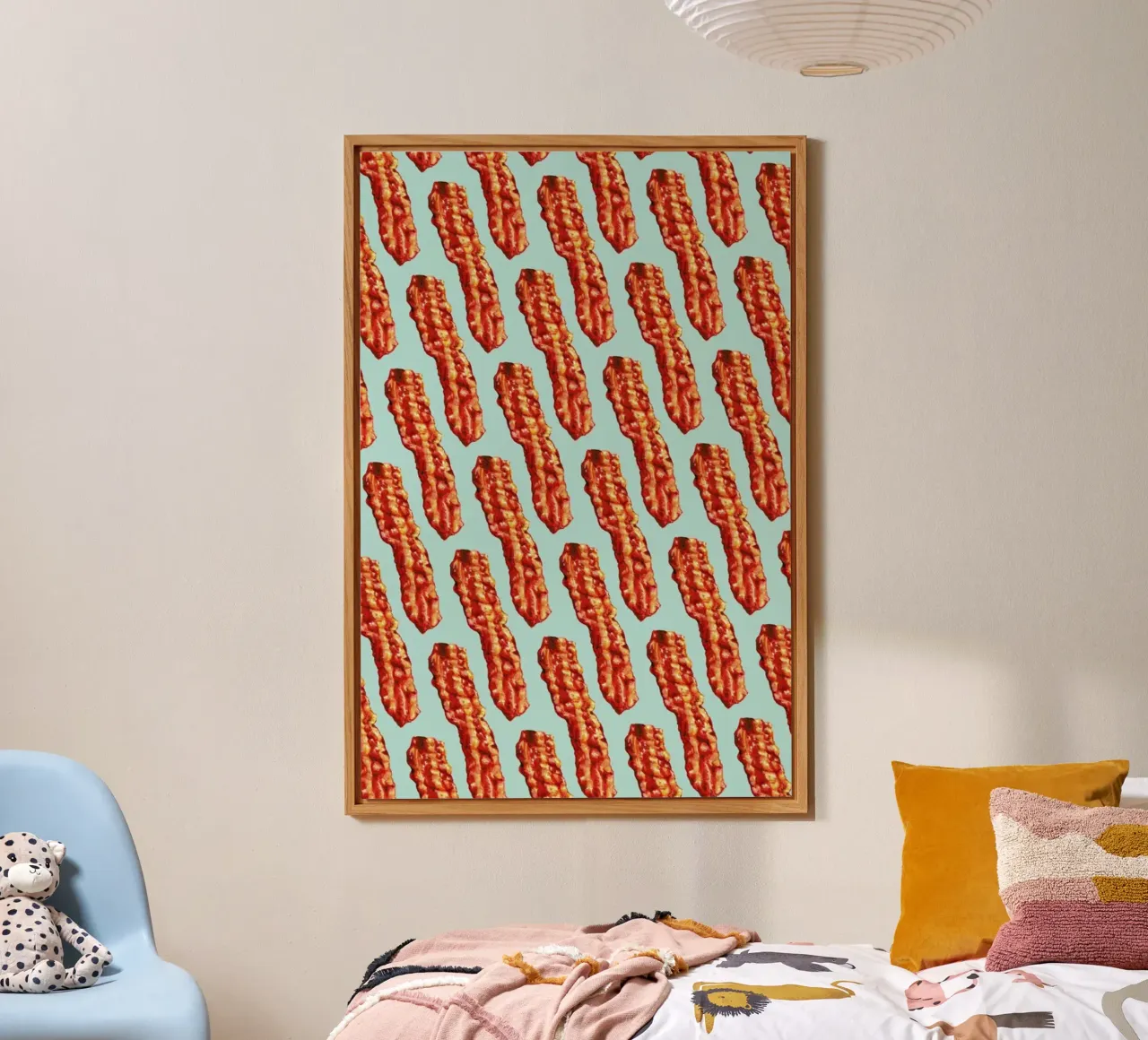 Bacon Pattern alu dibond de Kelly Gilleran