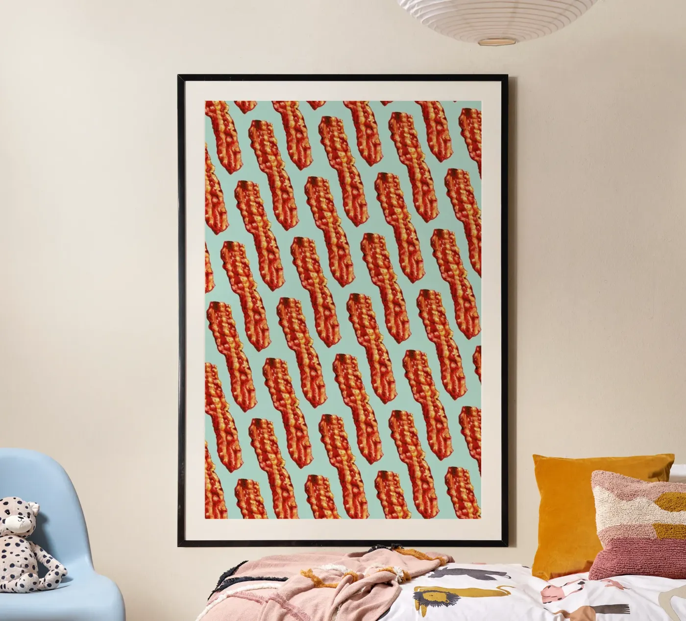 Bacon Pattern Poster von Kelly Gilleran