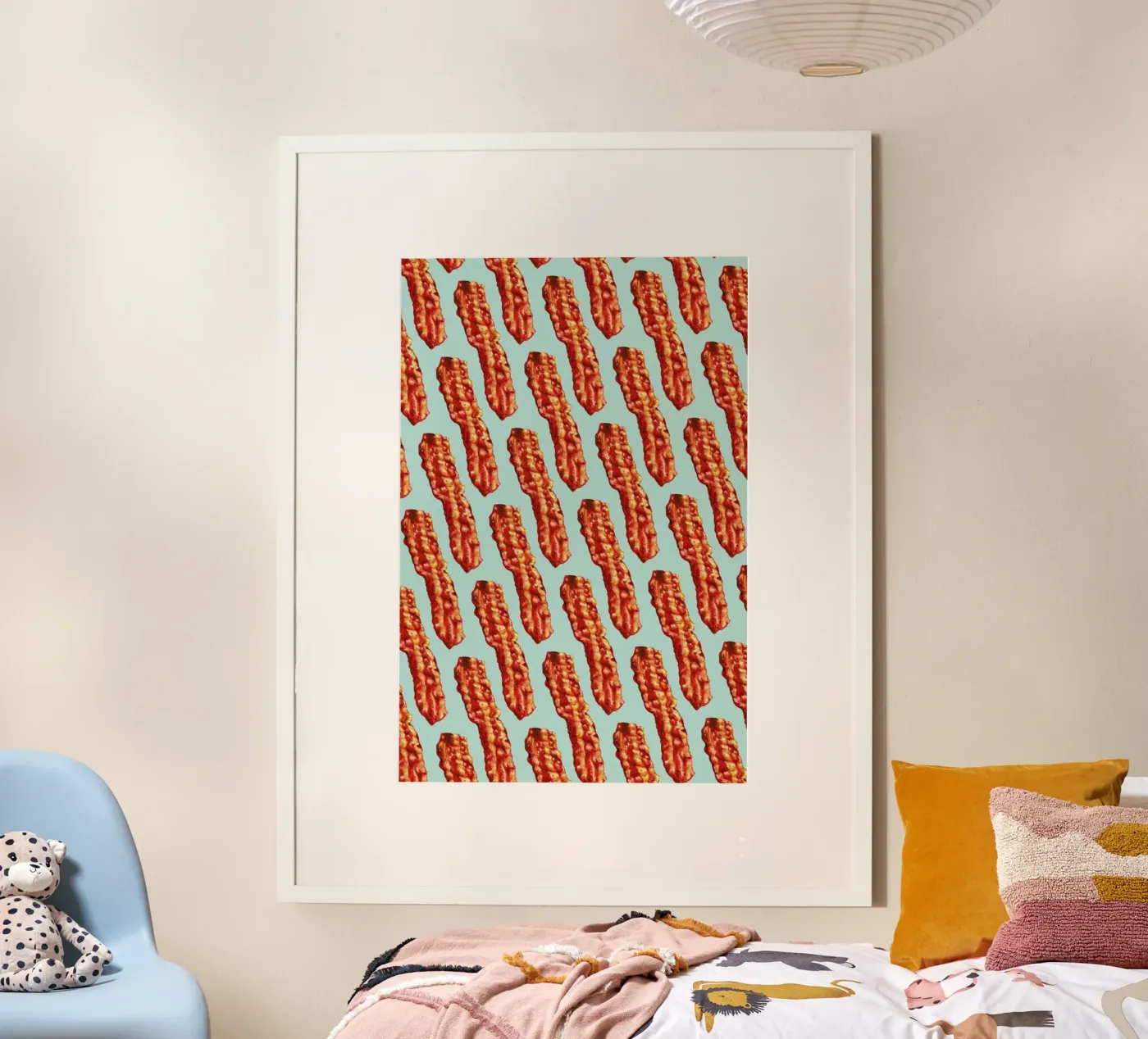 Bacon Pattern Poster von Kelly Gilleran