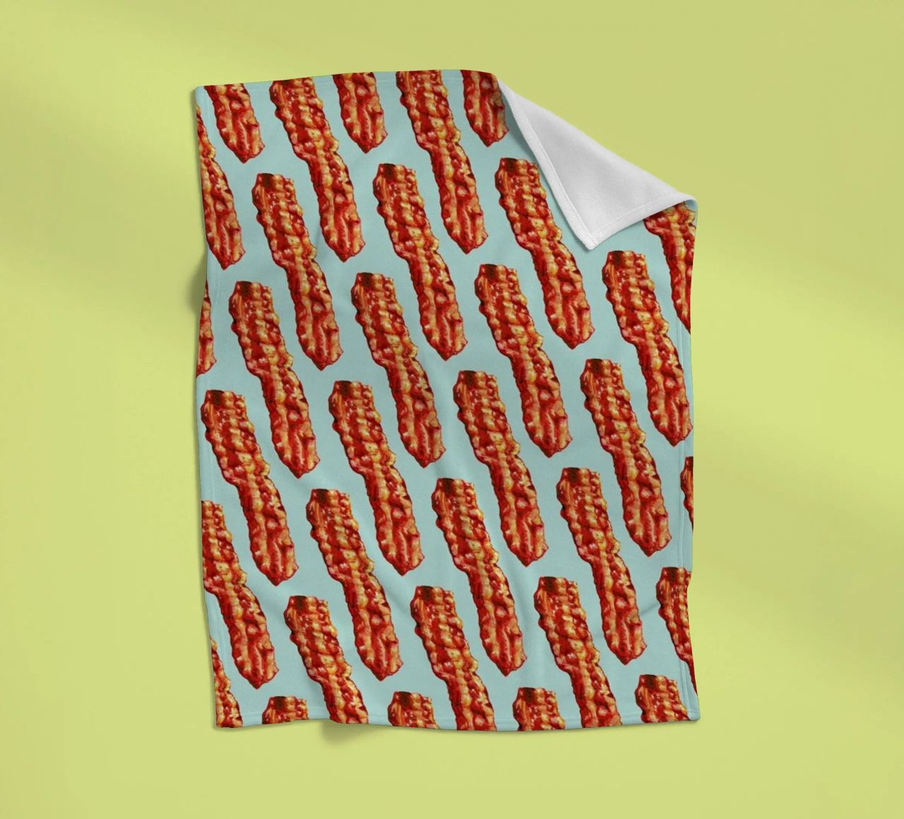 Bacon Pattern coperta in pile da Kelly Gilleran