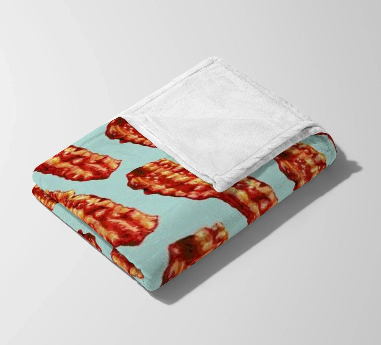 Bacon Pattern coperta in pile da Kelly Gilleran