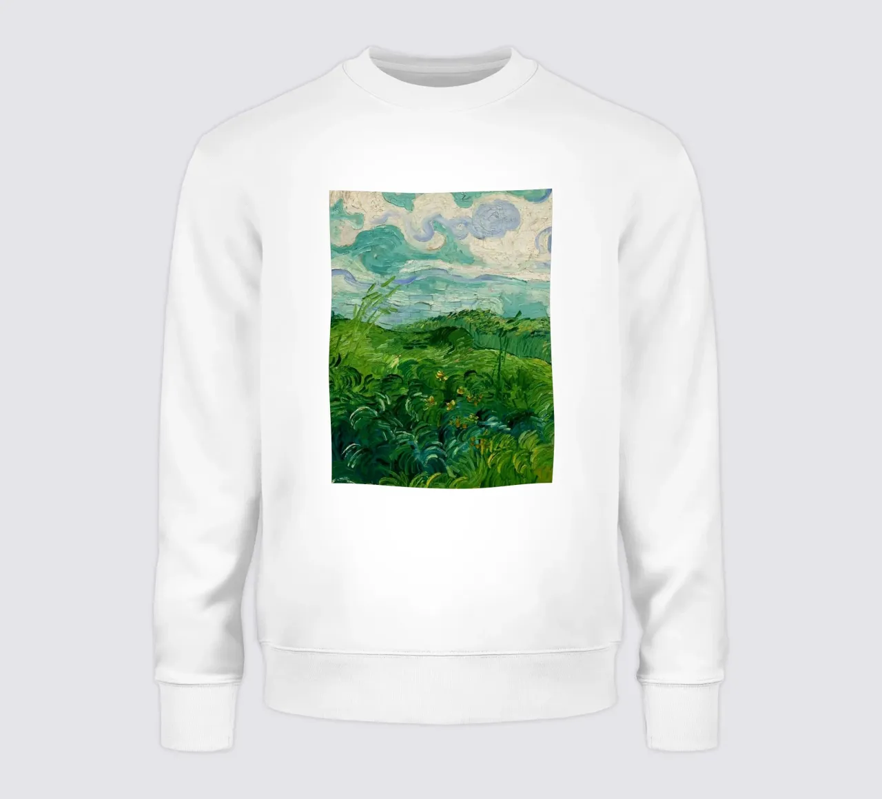 erba verde e fitta felpa da cloud shop