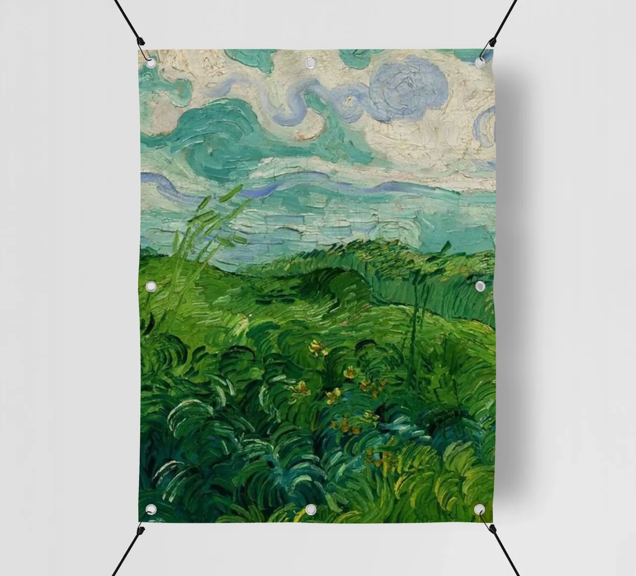 erba verde e fitta telo in pvc da cloud shop