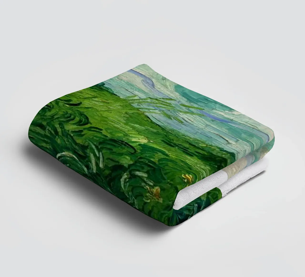 erba verde e fitta asciugamano da bagno da cloud shop