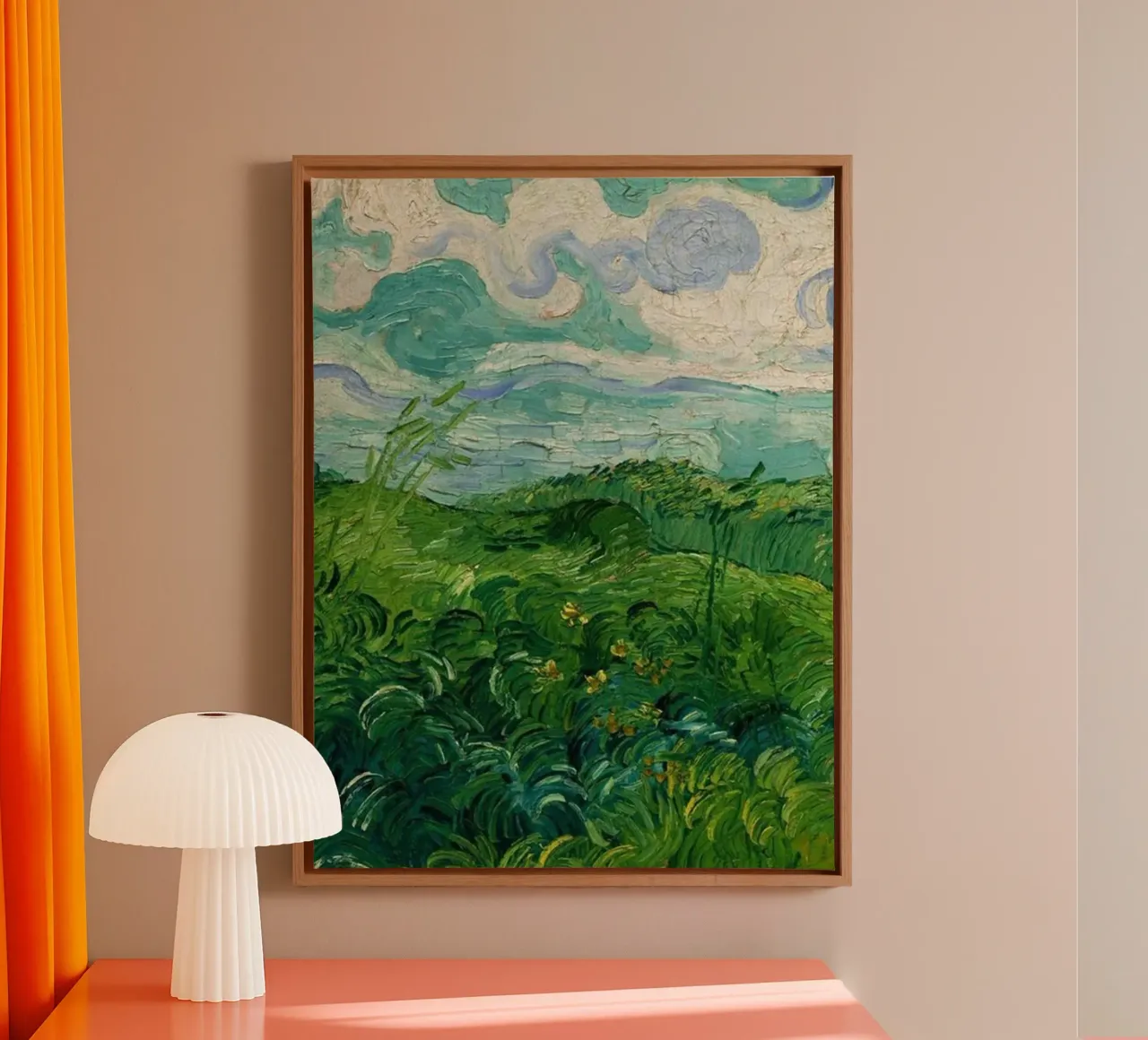 erba verde e fitta tela con Cornice a cassetta da cloud shop