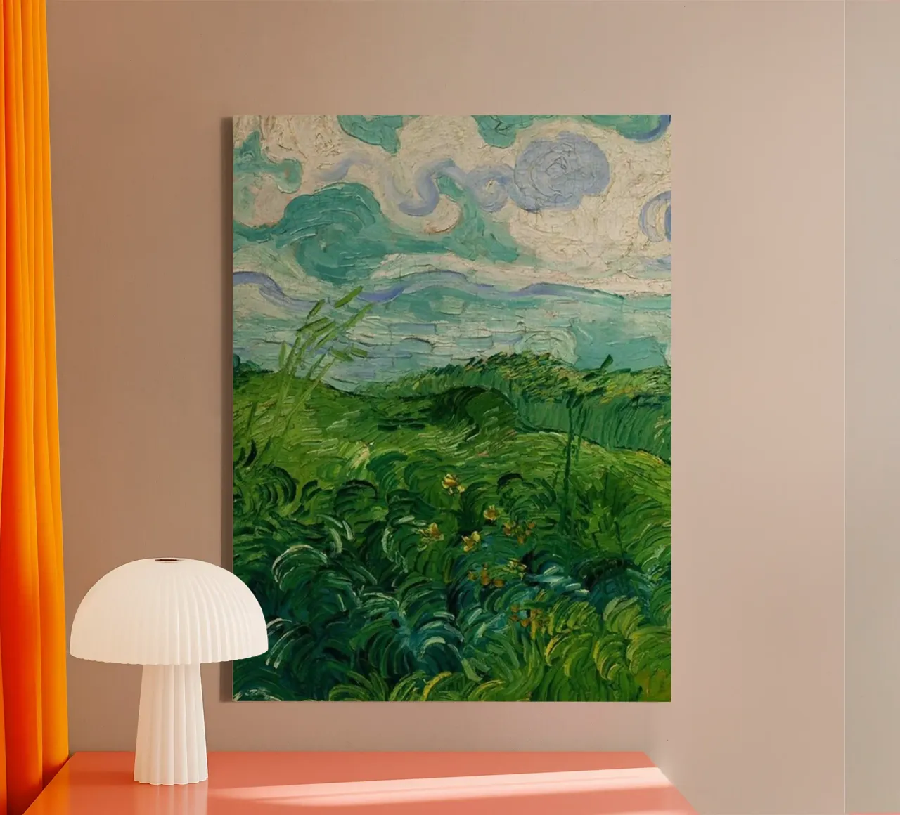 erba verde e fitta tela con Cornice a cassetta da cloud shop