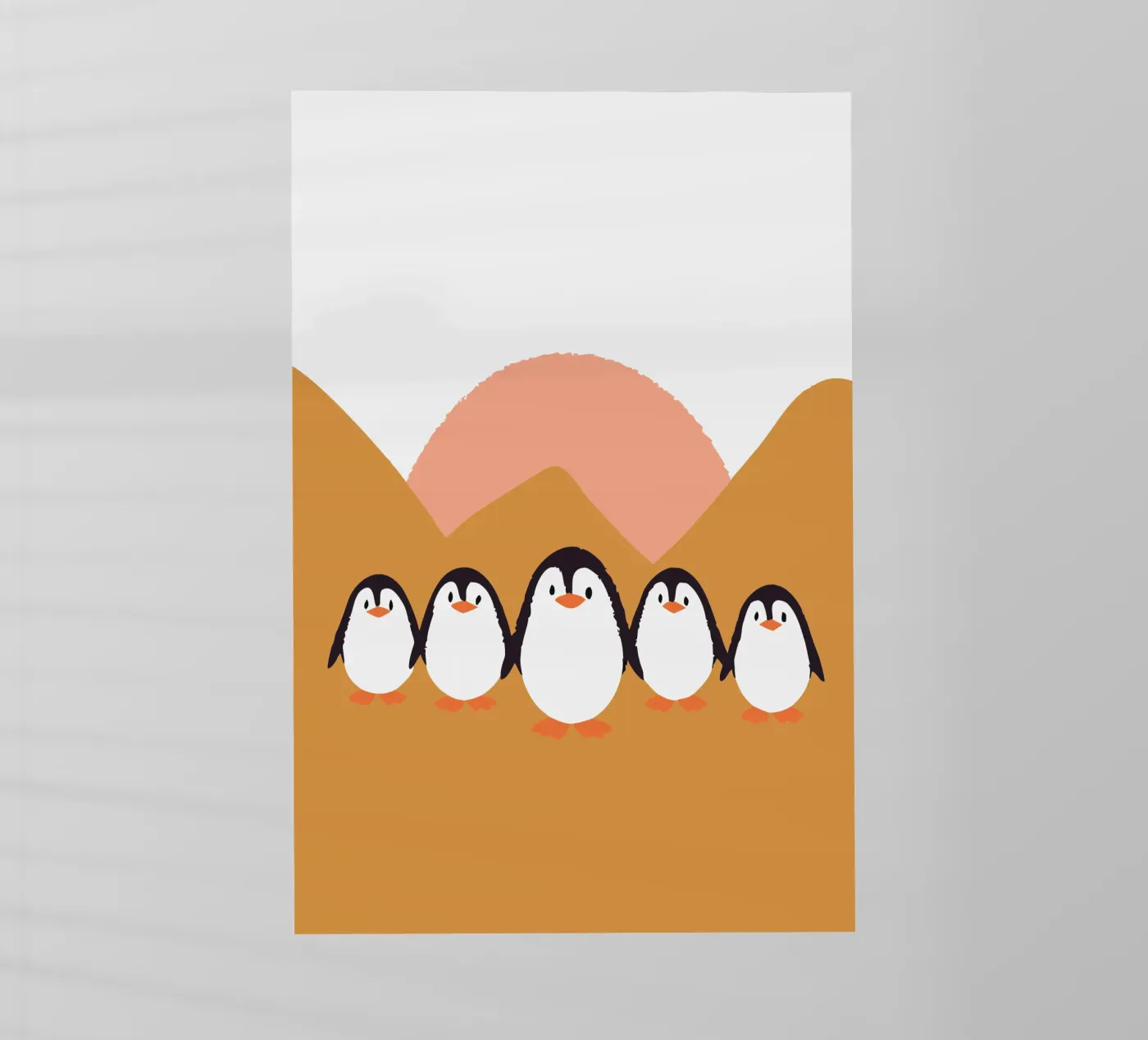 Five Penguins pellicola backlit da TRENDY POSTER SHOP