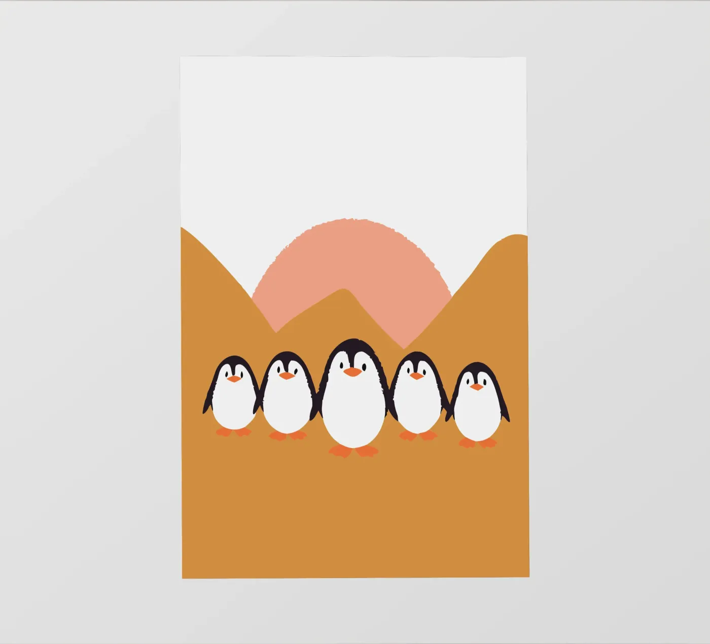 Five Penguins pellicola backlit da TRENDY POSTER SHOP