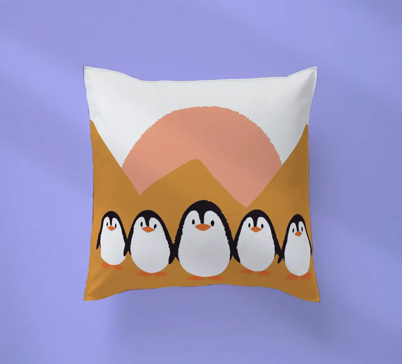 Cinque pinguini cuscino da TRENDY POSTER SHOP