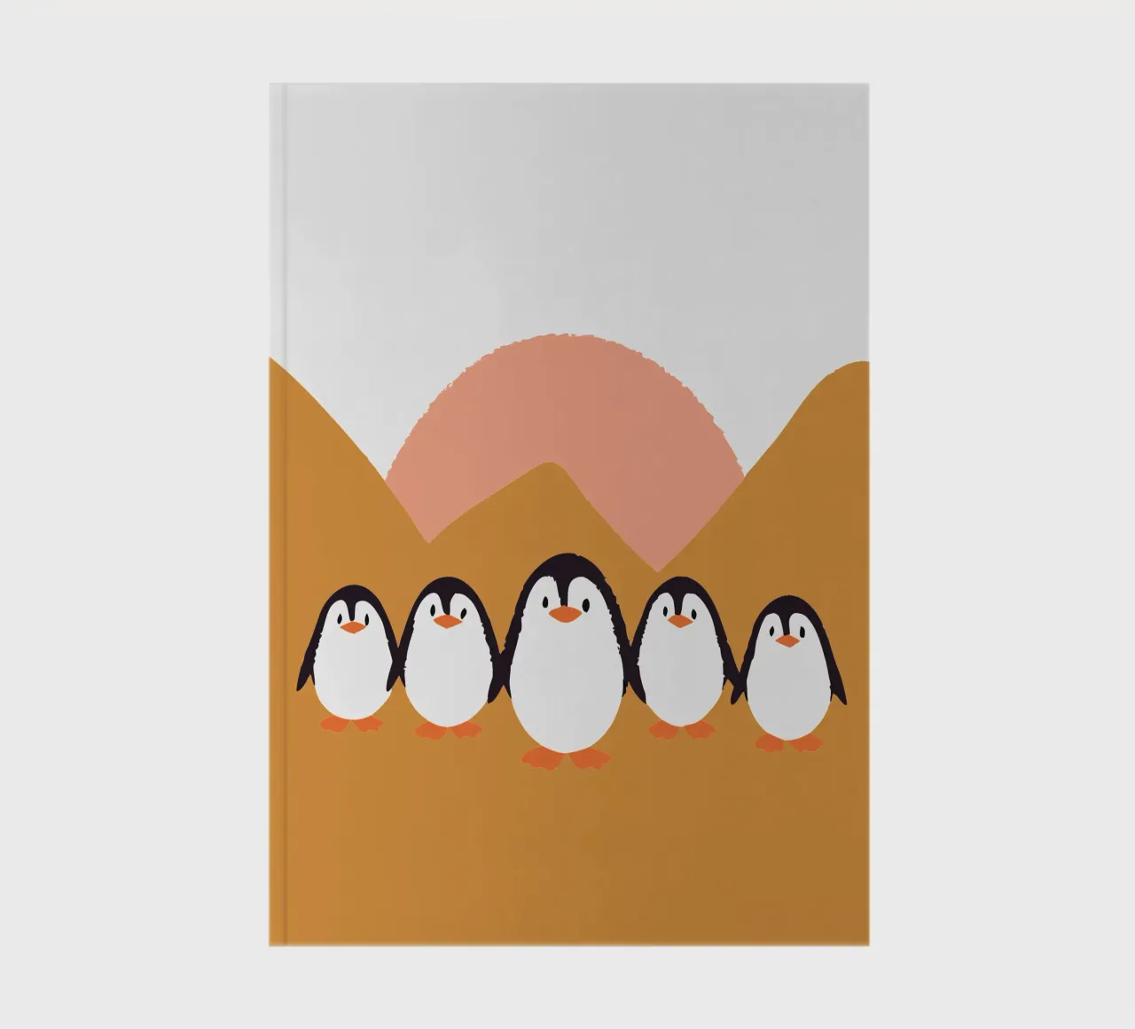 Five Penguins notebook by TRENDY POSTER SHOP
