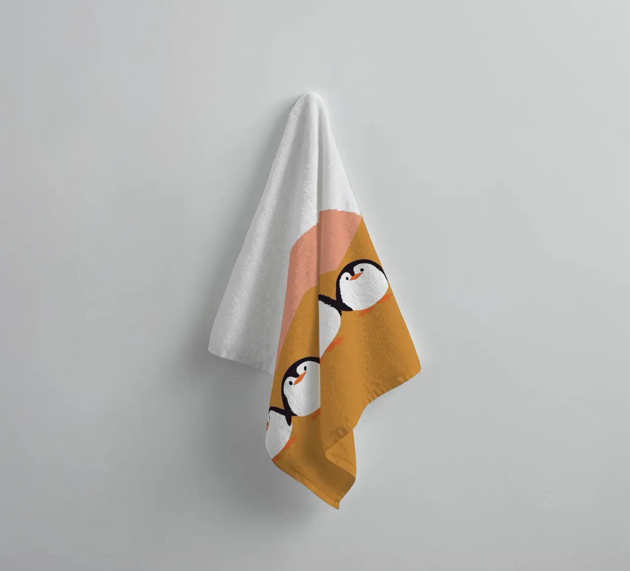 Cinque pinguini asciugamano da bagno da TRENDY POSTER SHOP