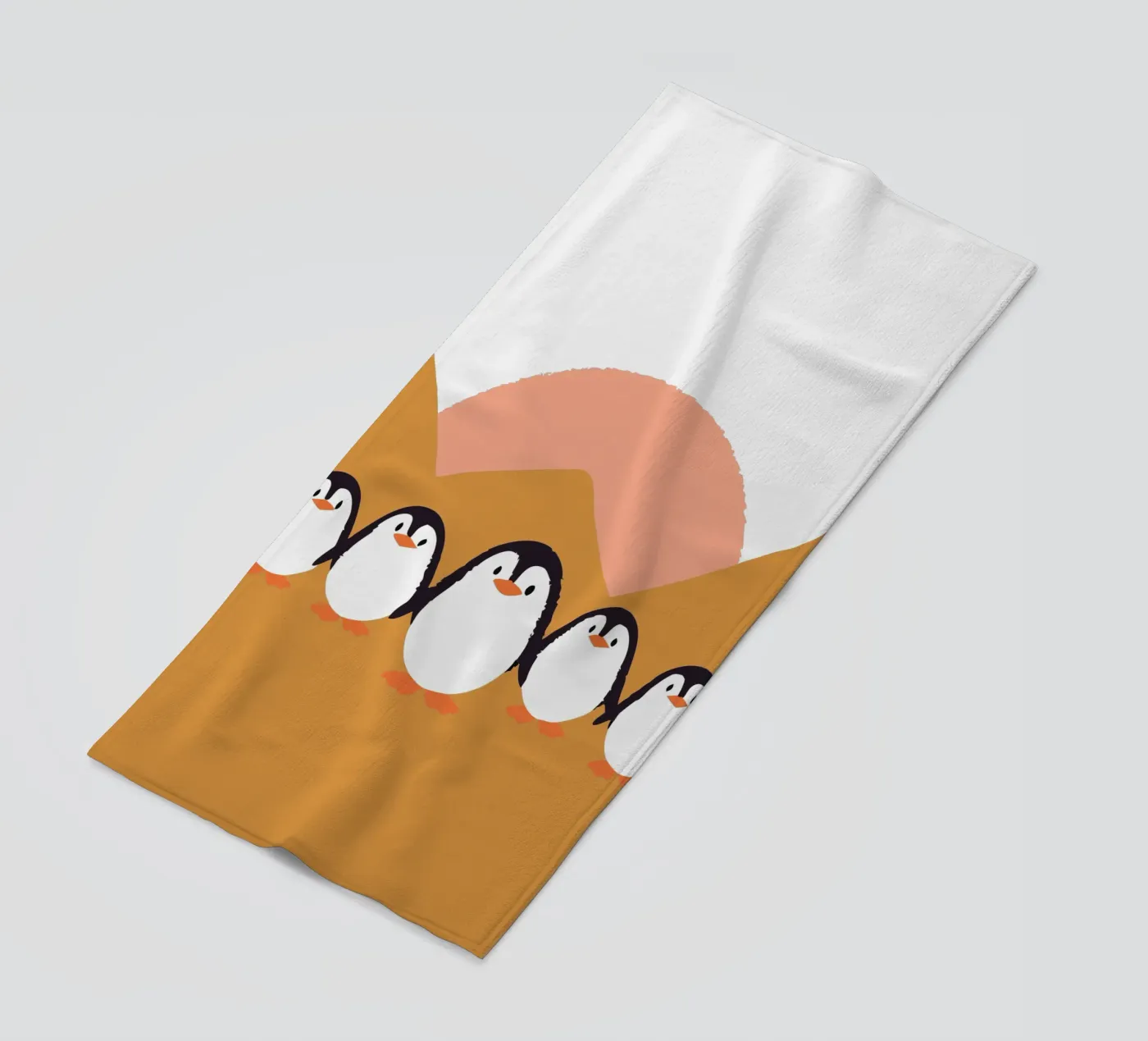 Cinque pinguini telo mare da TRENDY POSTER SHOP