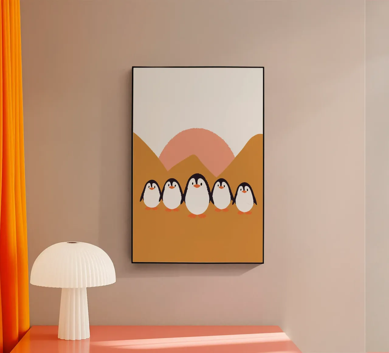 Cinque pinguini plexiglass da TRENDY POSTER SHOP