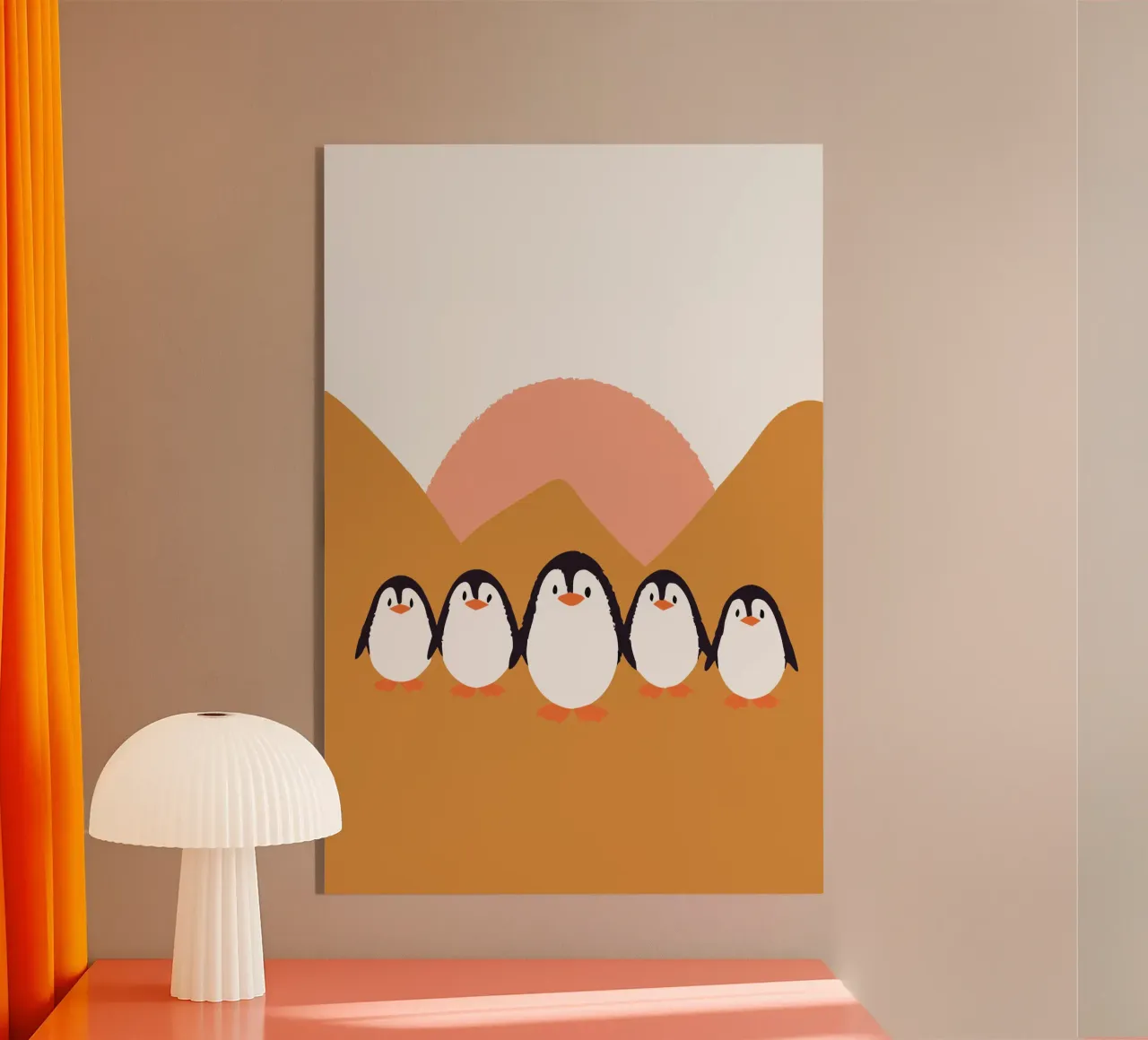 Cinque pinguini plexiglass da TRENDY POSTER SHOP