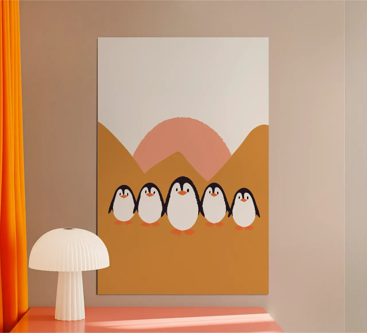 Five Penguins poster by TRENDY POSTER SHOP