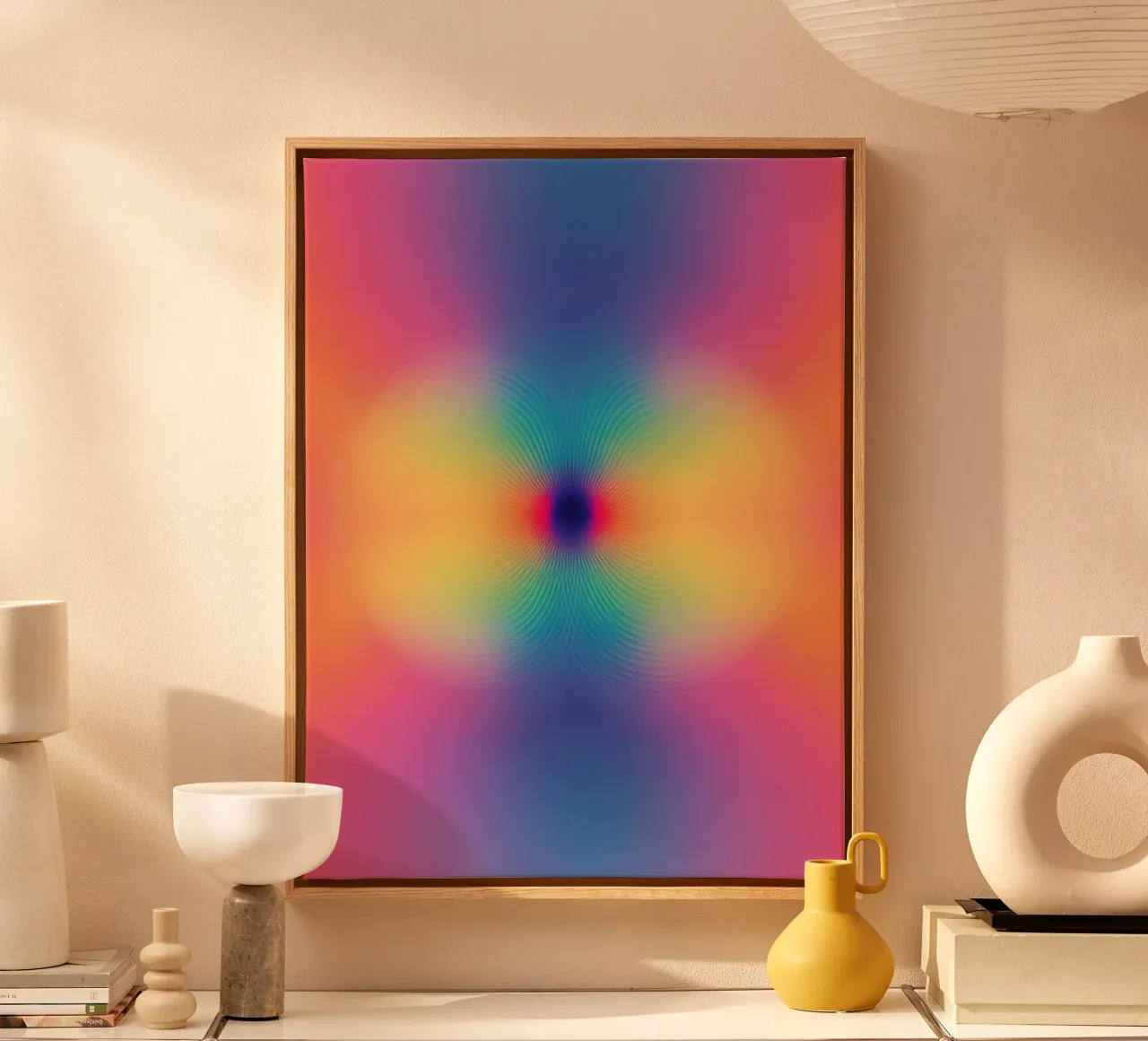 Colour resonance | Psychedelic meditation canvas by Autofocus