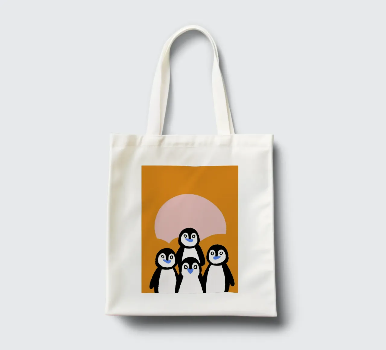 Four Penguins tote bag by TRENDY POSTER SHOP
