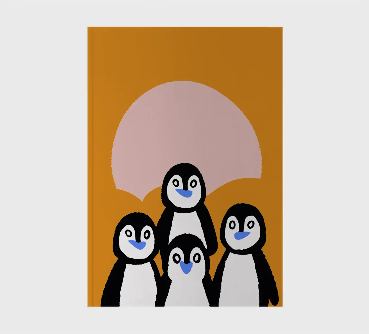 Four Penguins notebook by TRENDY POSTER SHOP