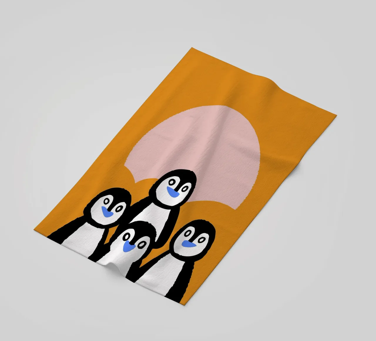 Quattro pinguini telo mare da TRENDY POSTER SHOP