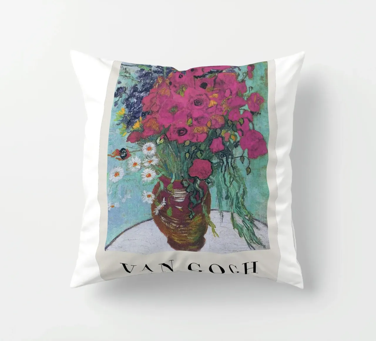 vaso fiori rosa arredo interno cuscino da cloud shop