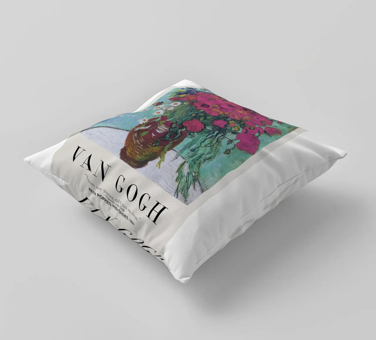 vaso fiori rosa arredo interno cuscino da cloud shop