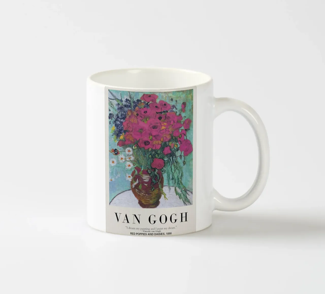 vaso fiori rosa arredo interno tazza in ceramica da cloud shop