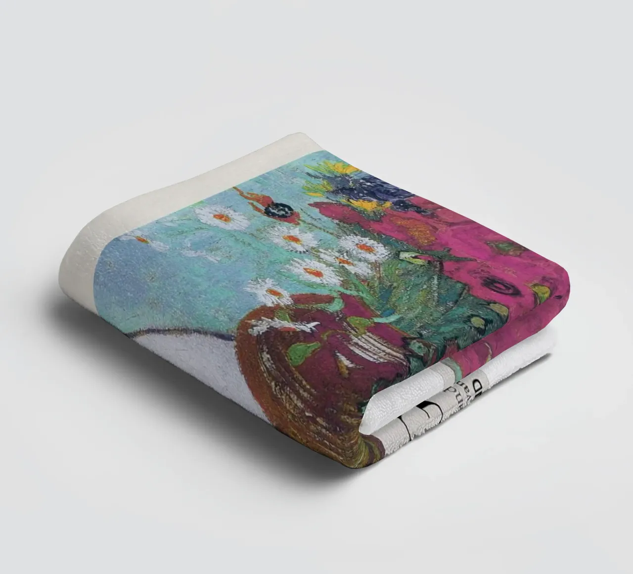 vaso fiori rosa arredo interno asciugamano da bagno da cloud shop