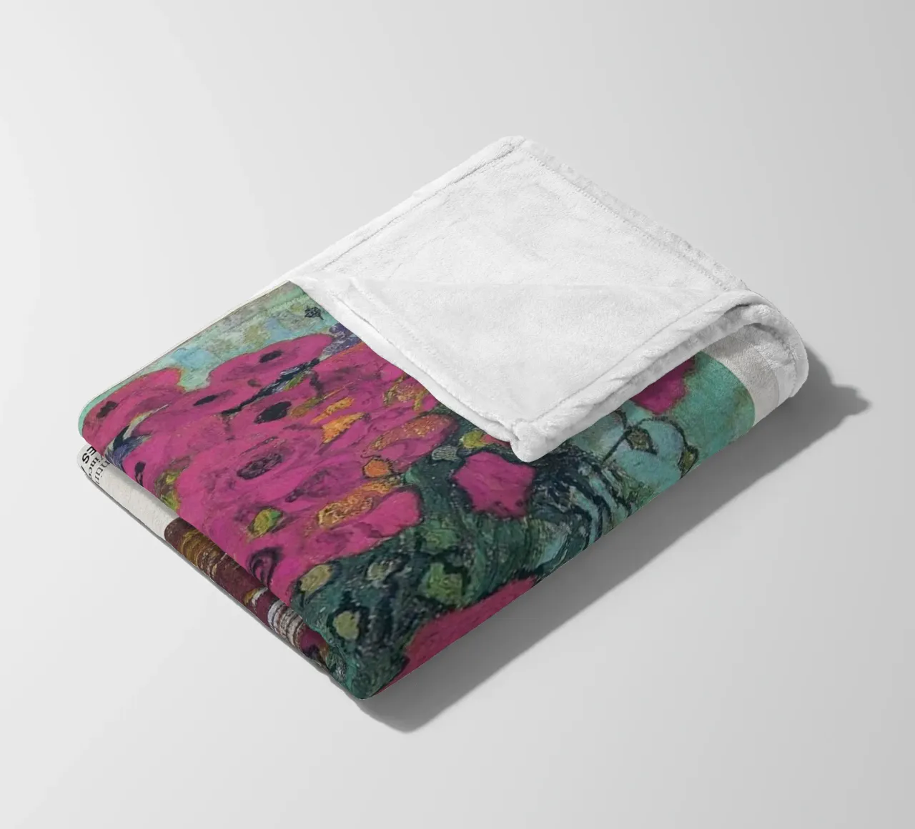 vaso fiori rosa arredo interno coperta in pile da cloud shop