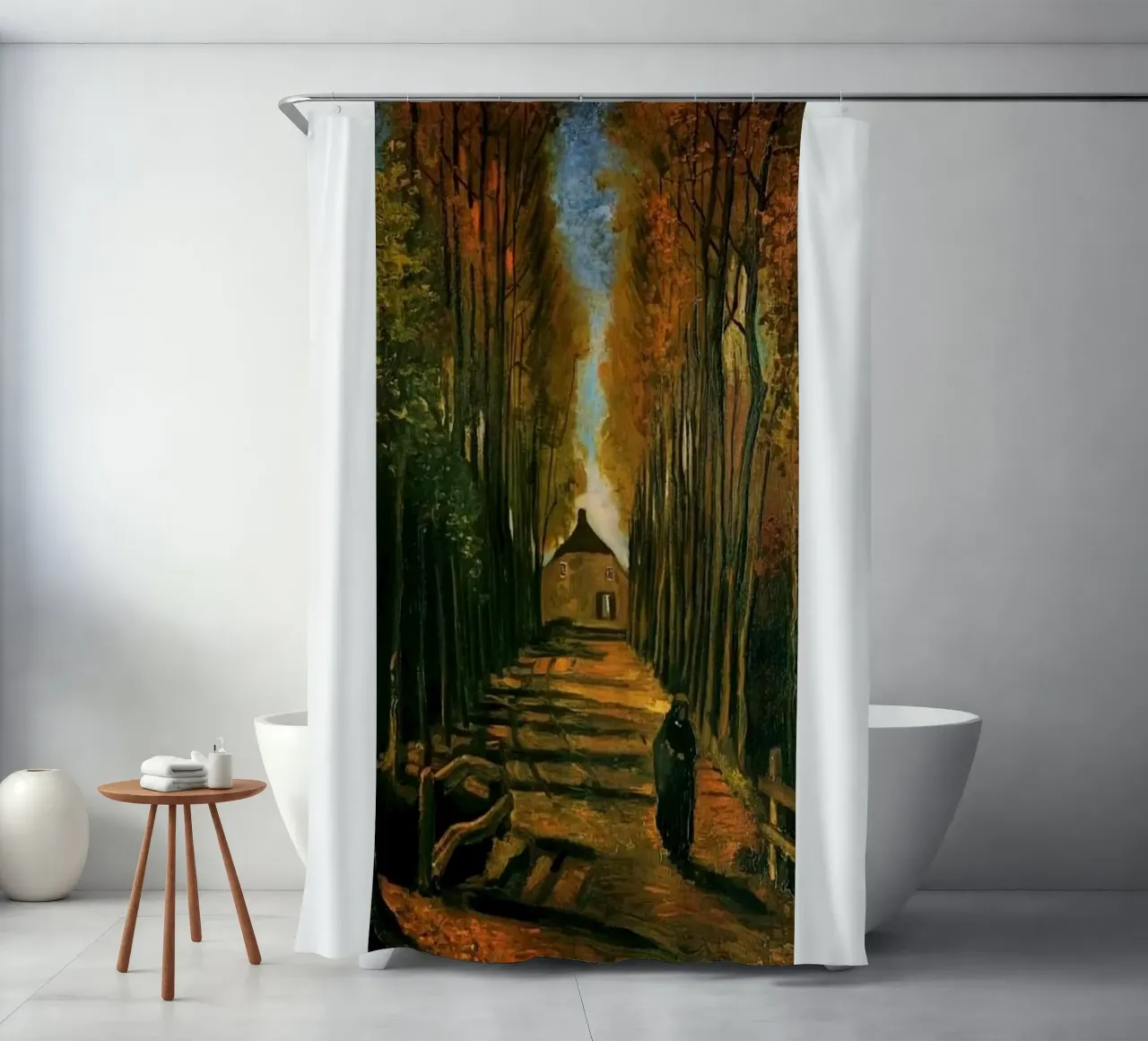 sunshine in a country house shower curtain by cloud shop