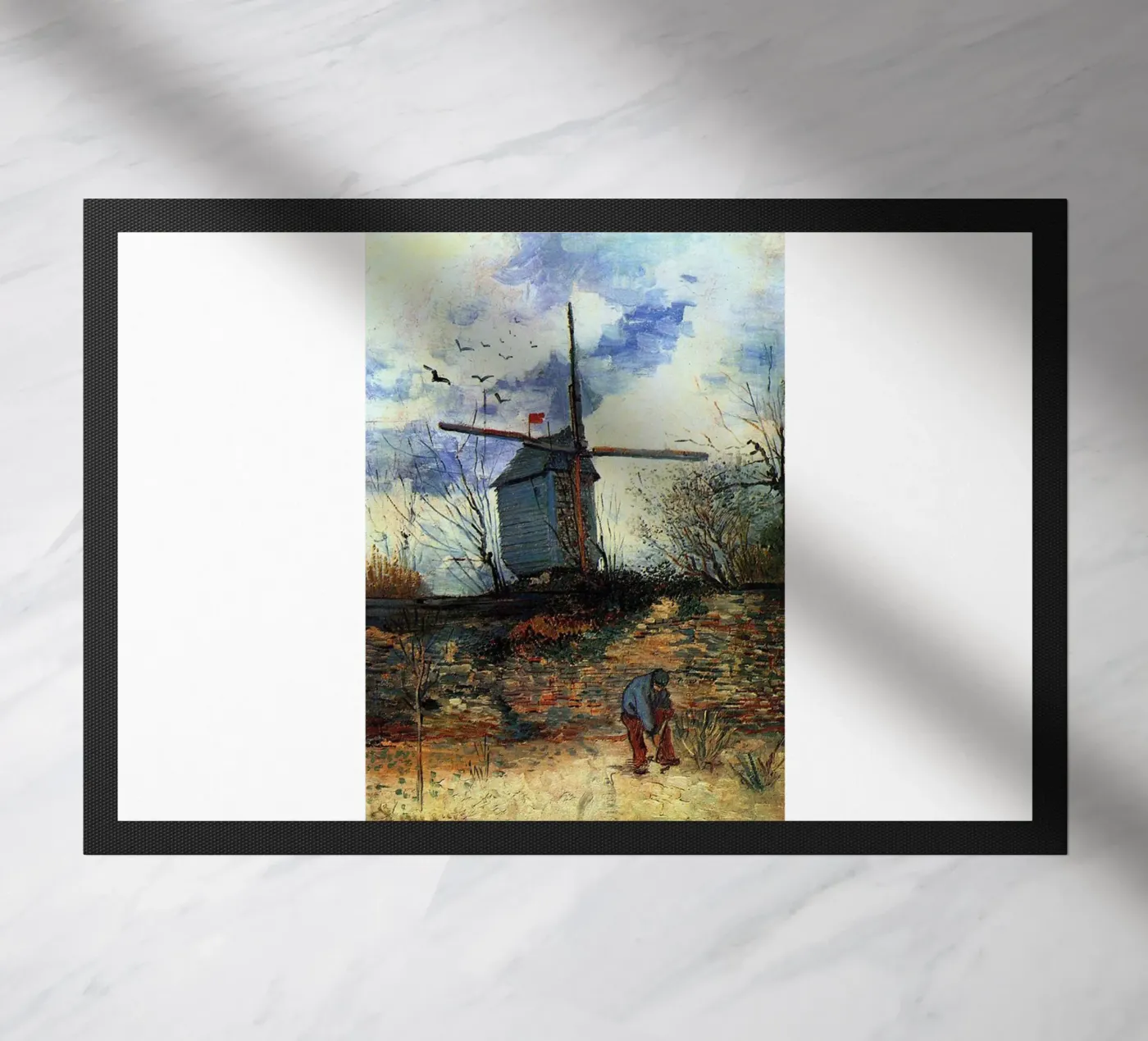 windmill vegetation structure doormat by cloud shop