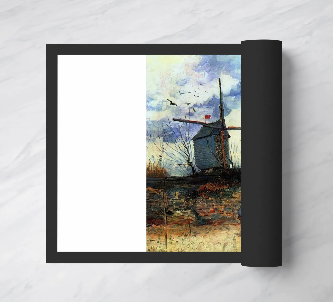 windmill vegetation structure doormat by cloud shop