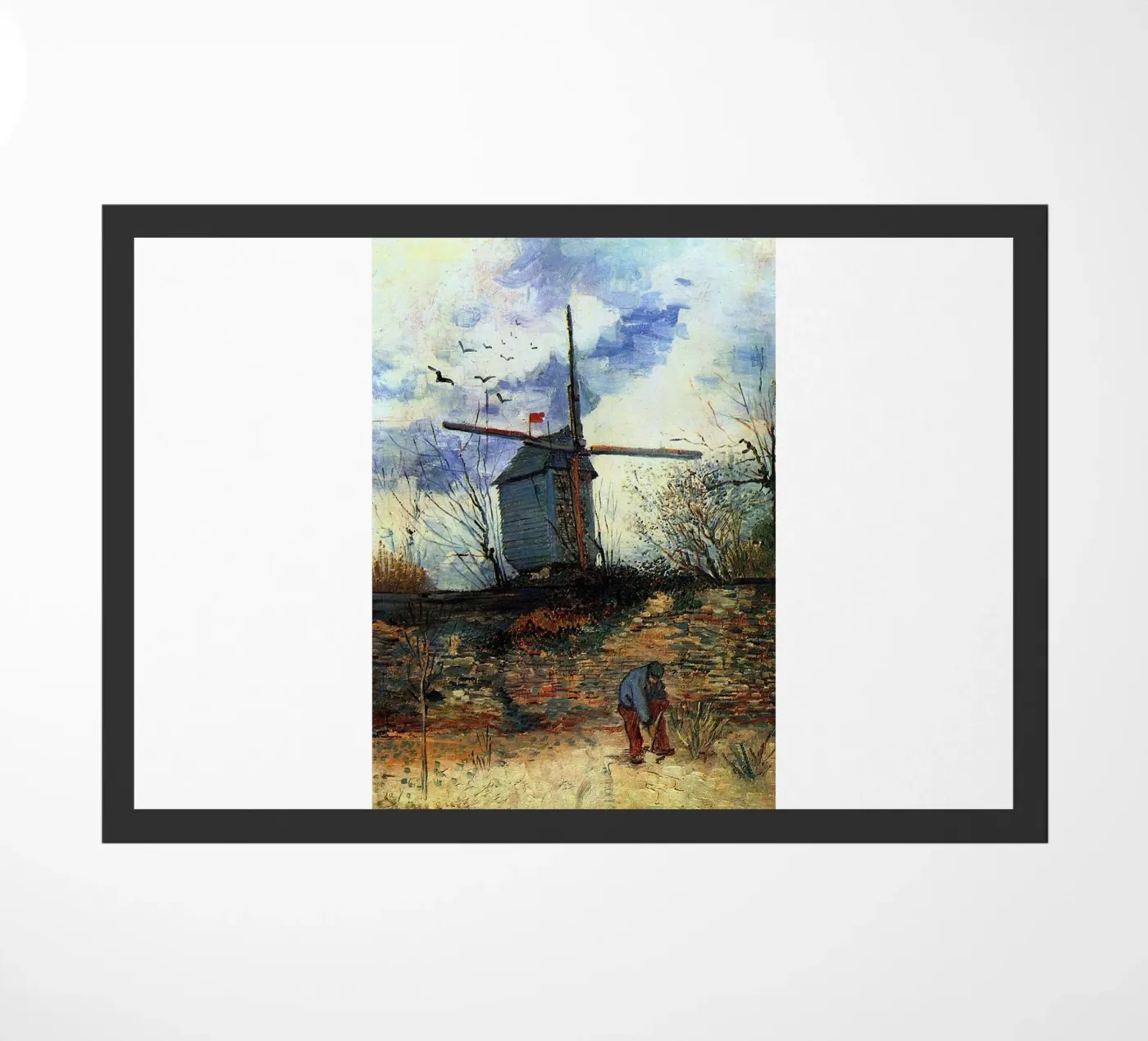 windmill vegetation structure doormat by cloud shop