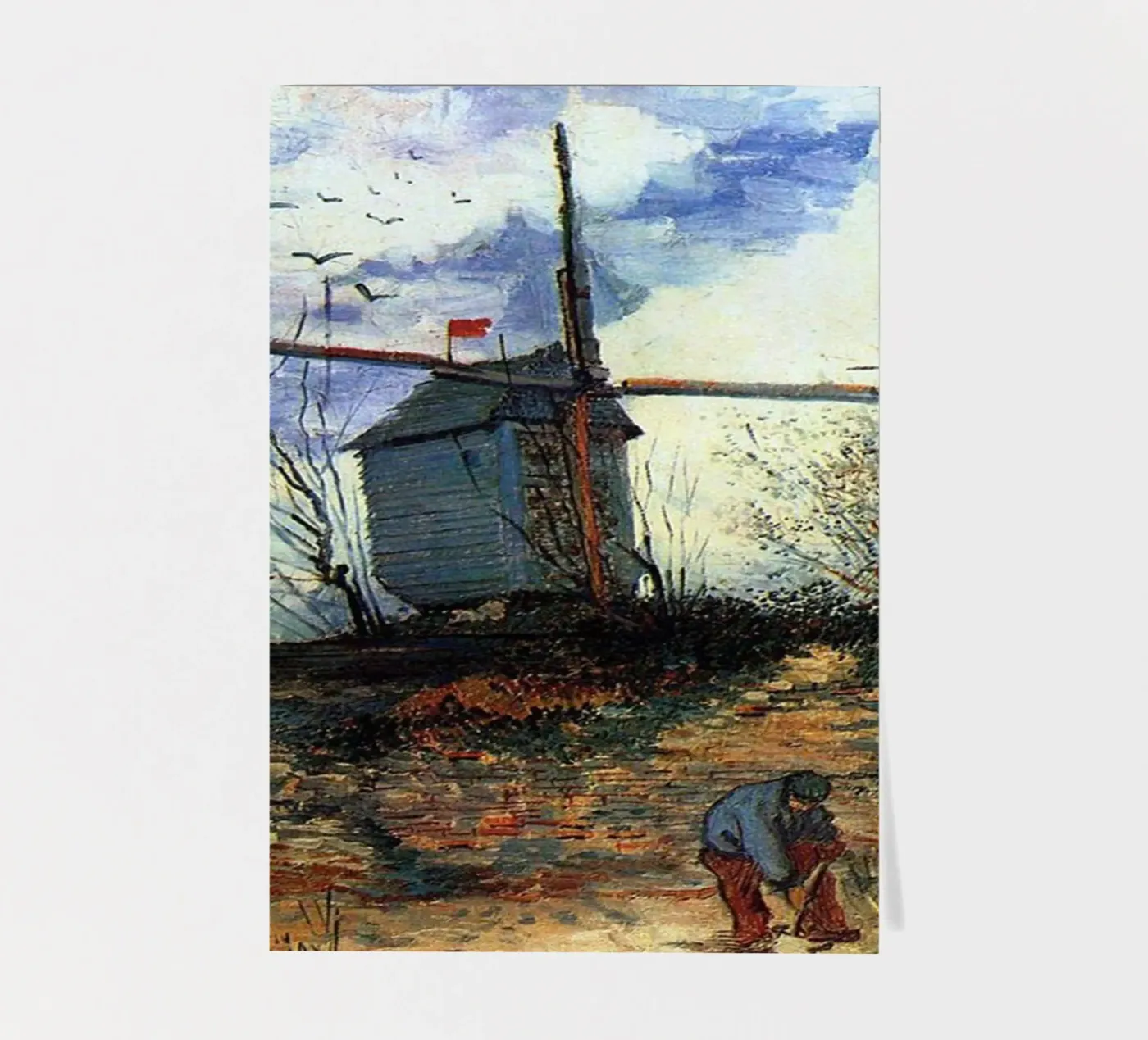 Windrad-Vegetationsstruktur Stickerbogen von cloud shop