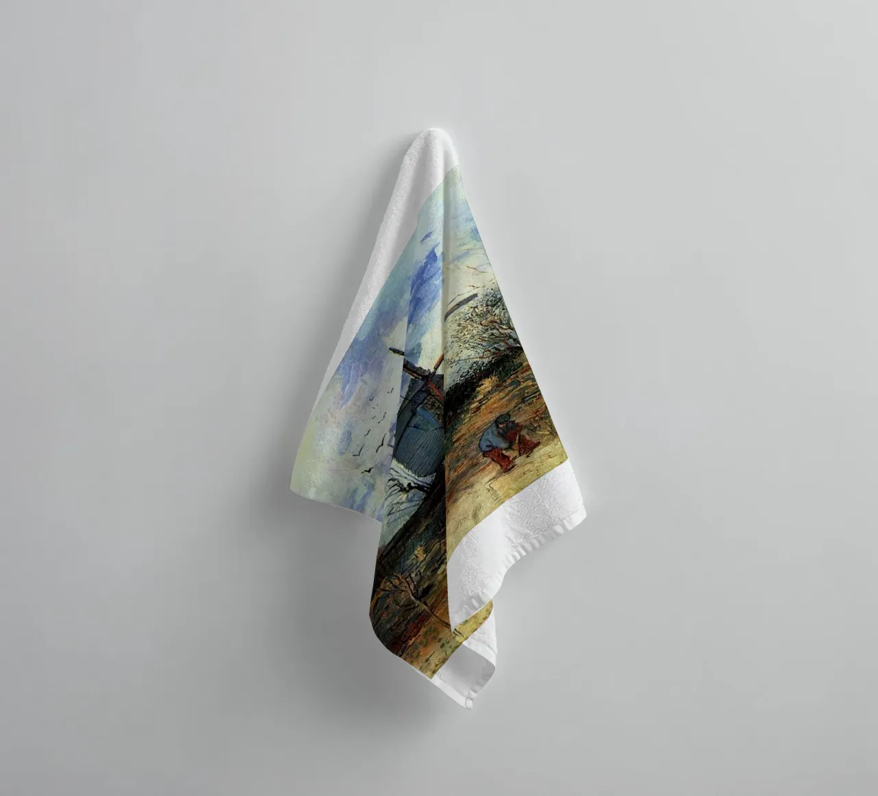 windmill vegetation structure towel by cloud shop