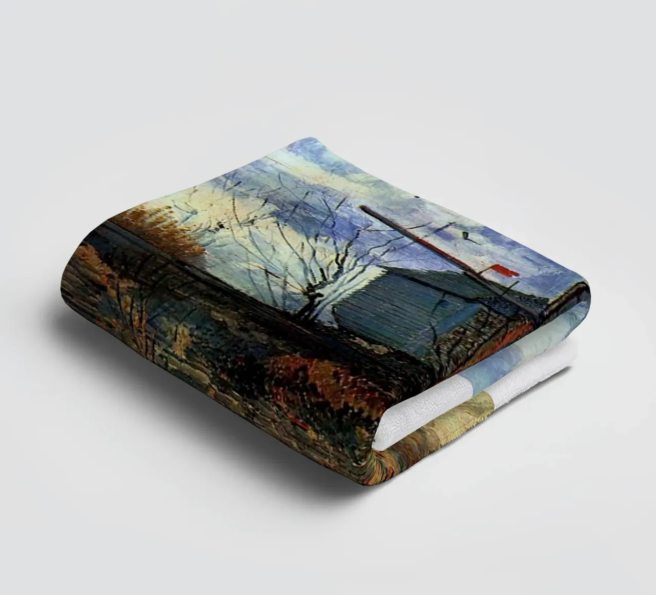 windmill vegetation structure towel by cloud shop