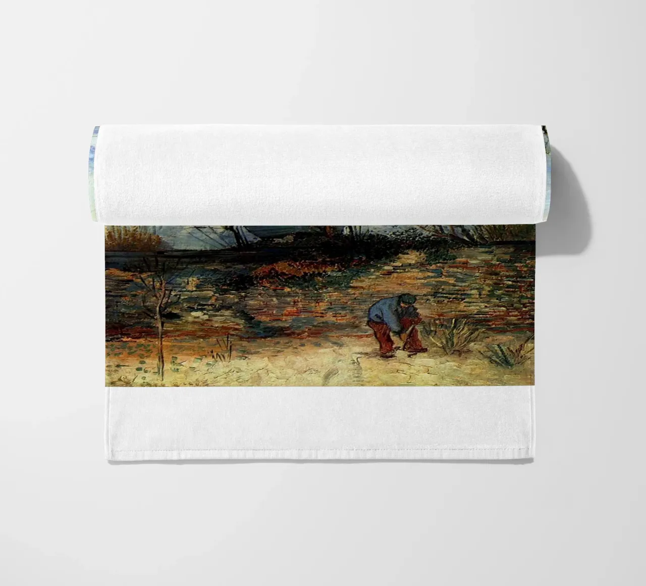 windmill vegetation structure beach towel by cloud shop