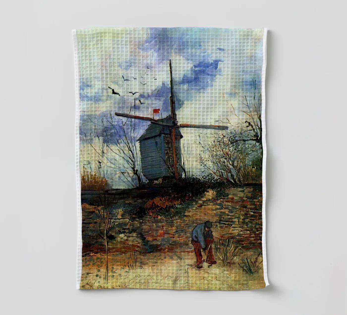 windmill vegetation structure Geschirrtuch von cloud shop