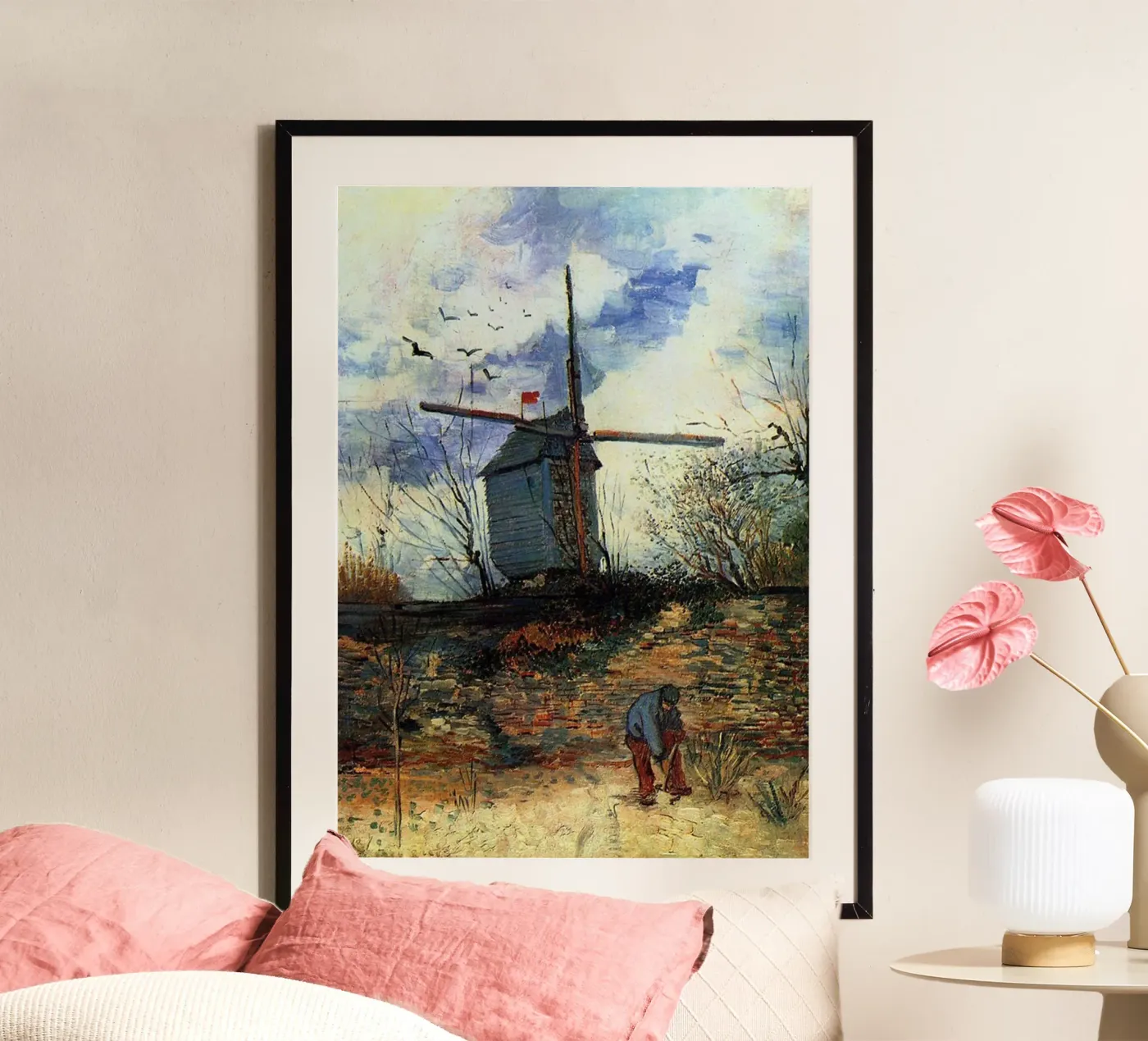windmill vegetation structure poster by cloud shop