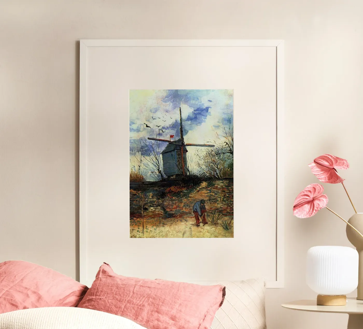 windmill vegetation structure poster by cloud shop