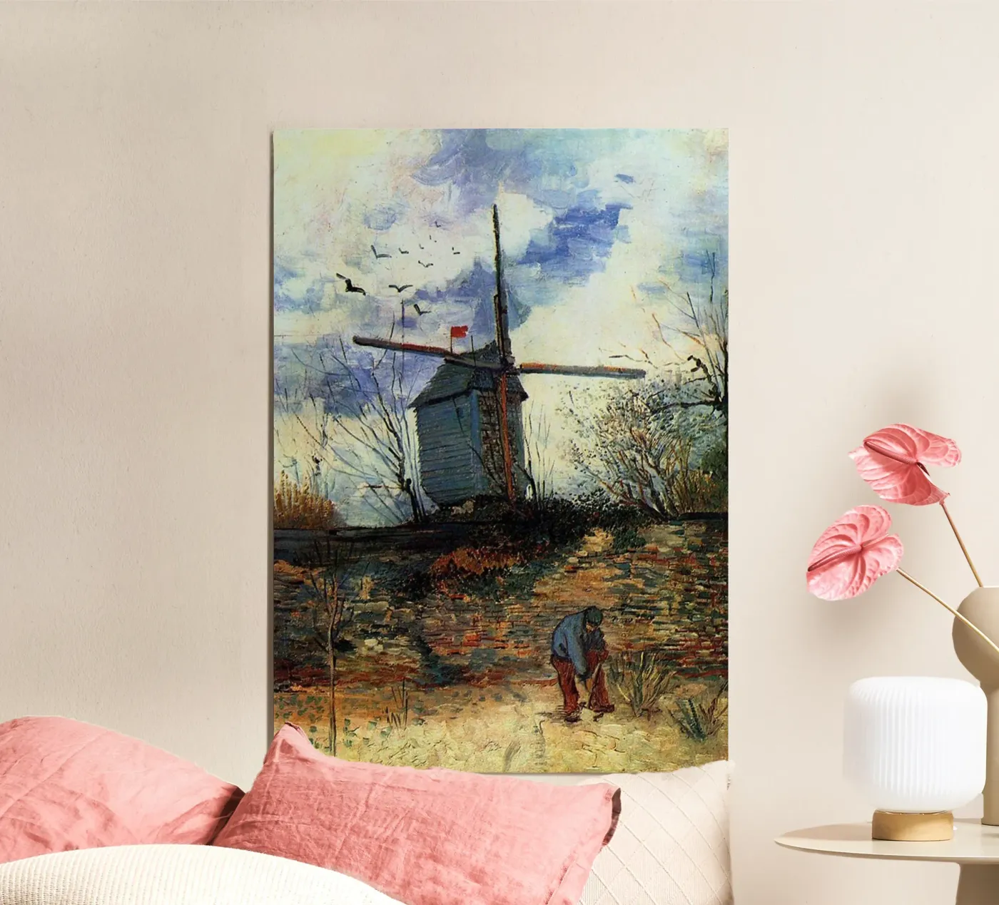 windmill vegetation structure poster by cloud shop