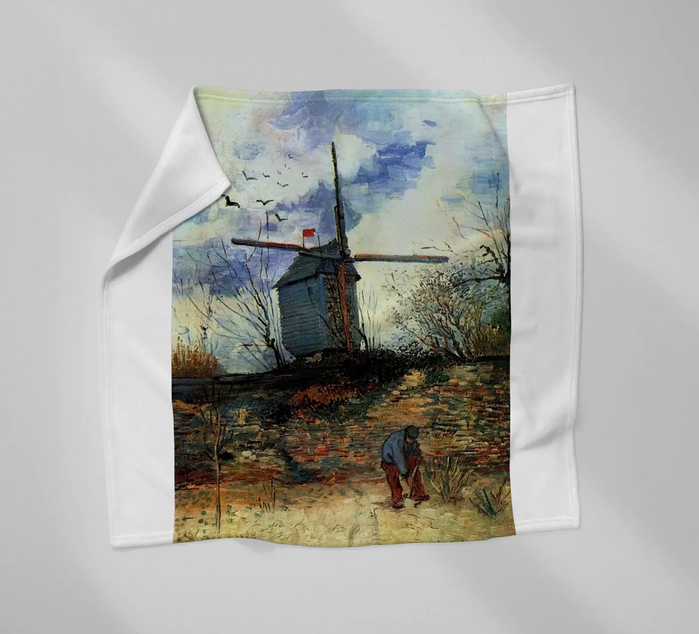 windmill vegetation structure Fleecedecke von cloud shop