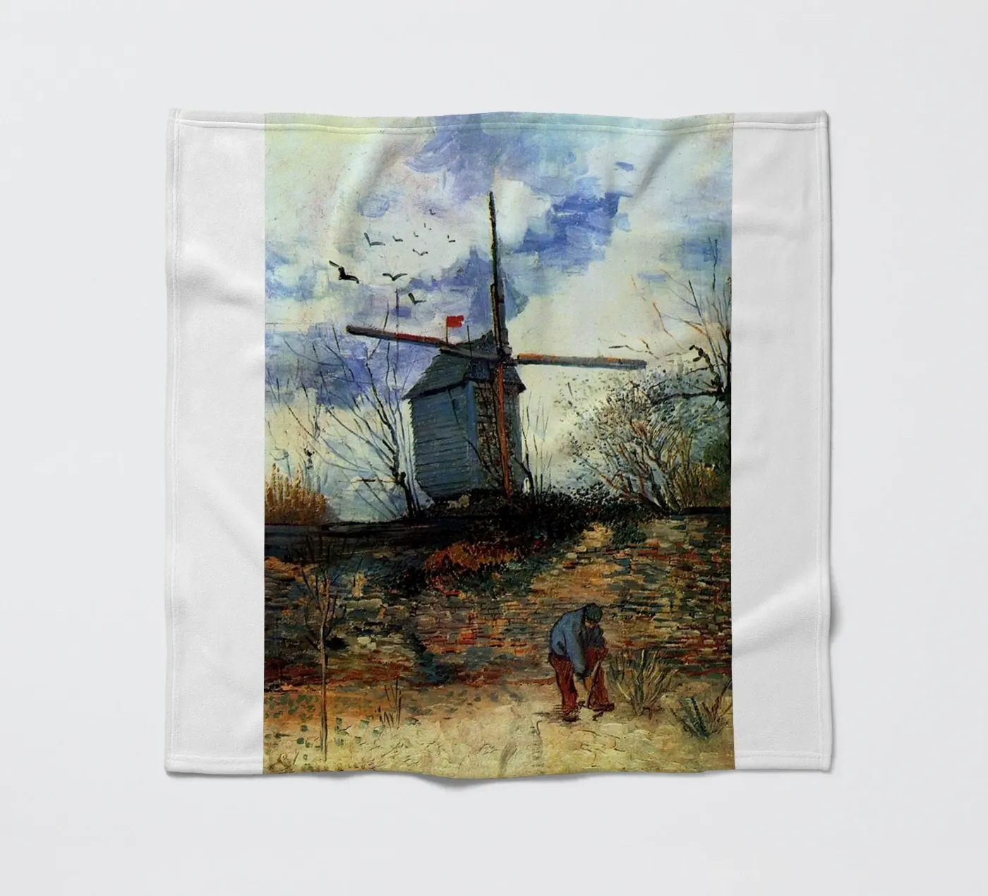 windmill vegetation structure Fleecedecke von cloud shop