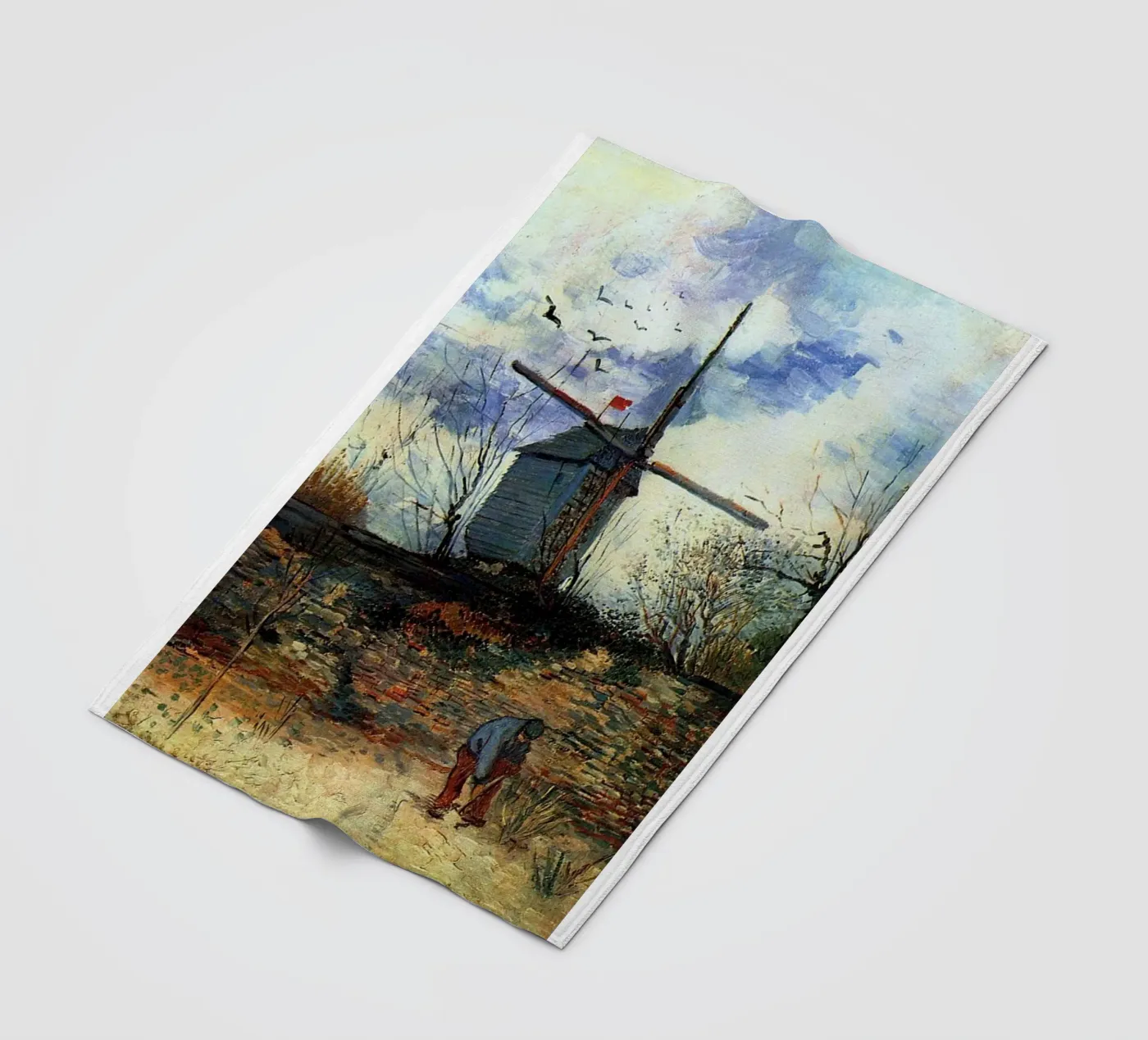 windmill vegetation structure Fleecedecke von cloud shop