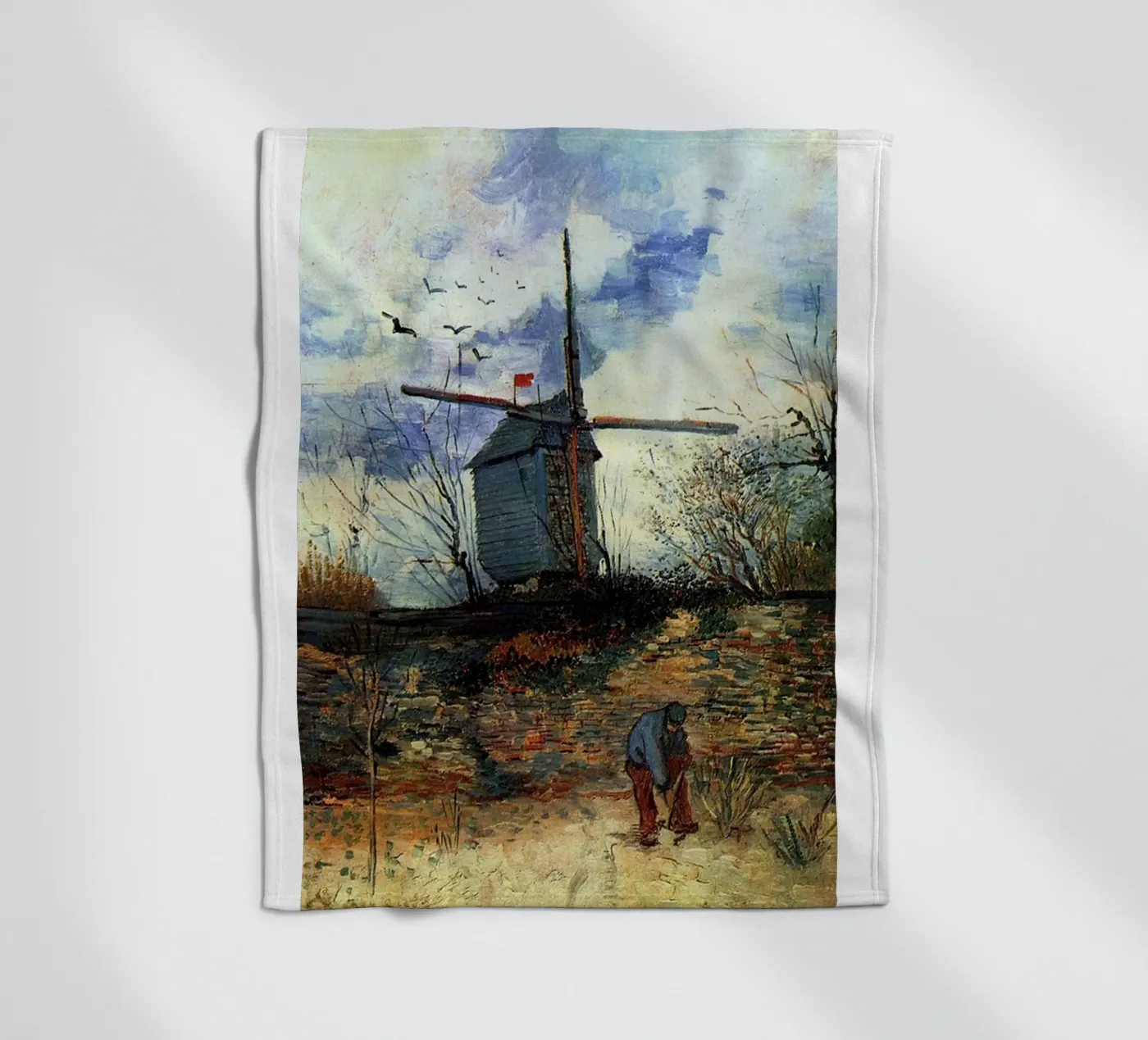 windmill vegetation structure Fleecedecke von cloud shop